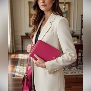 Kate Spade NWT Hot Pink agenda cover/planner and wallet (w/scratch at back)